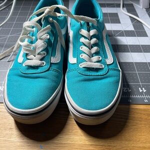 Vans Kids Sneakers in Teal and White